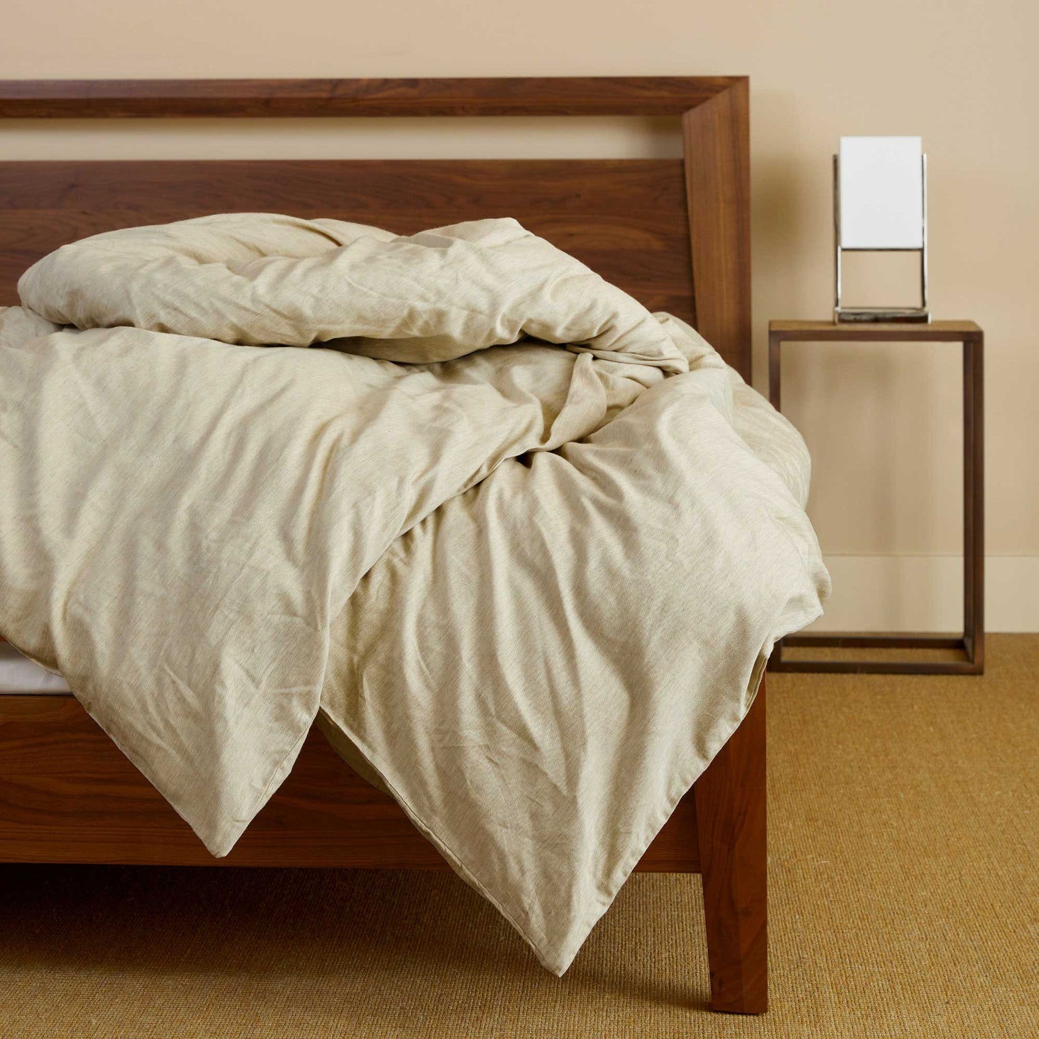 Bamboo Cotton Duvet Cover - Sand