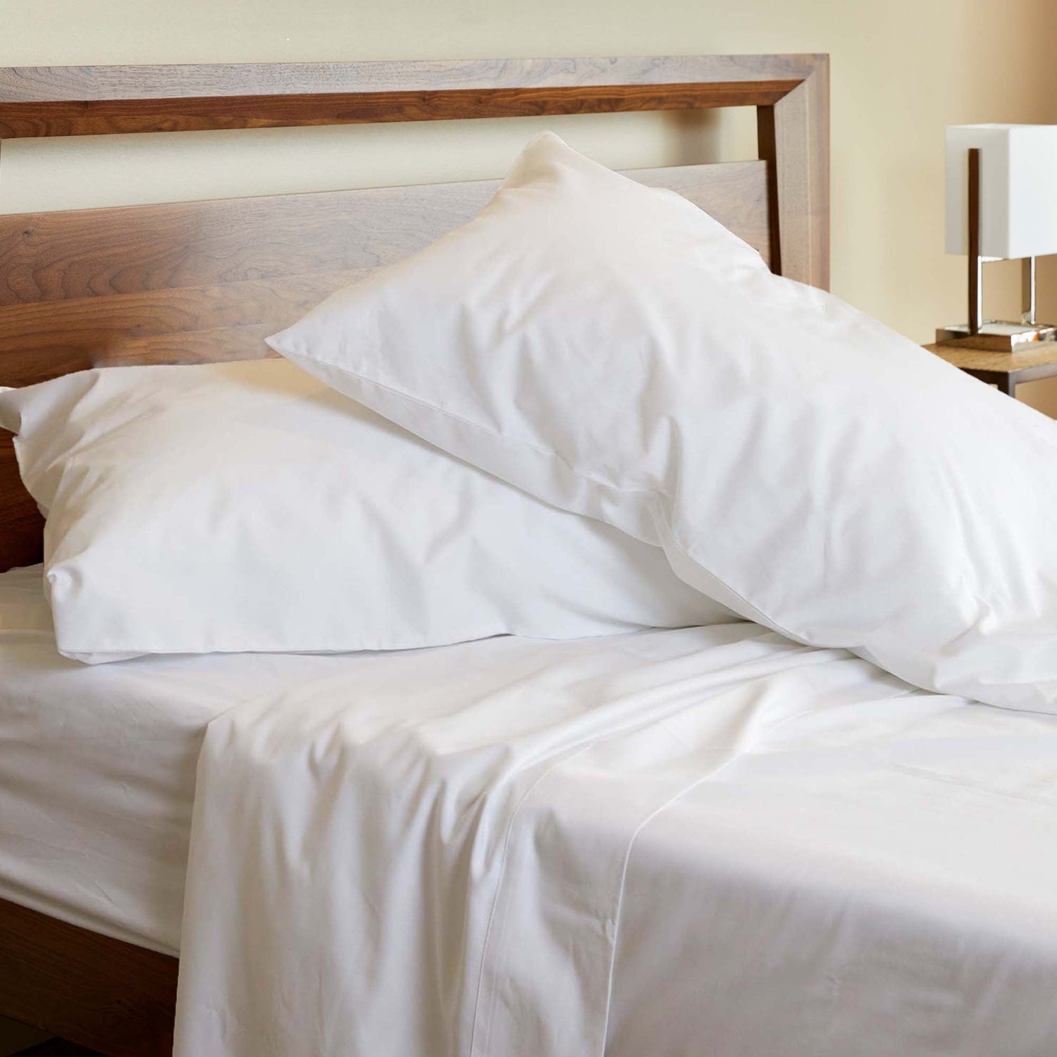 Bamboo Cotton Pillowcases - Snow