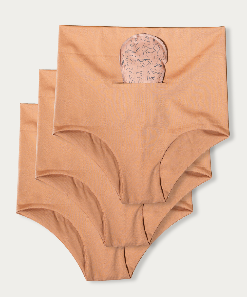 FourthWear Postpartum Recovery Underwear set of 3 + Between Legs Perineal Ice Heat Pack Saver Set