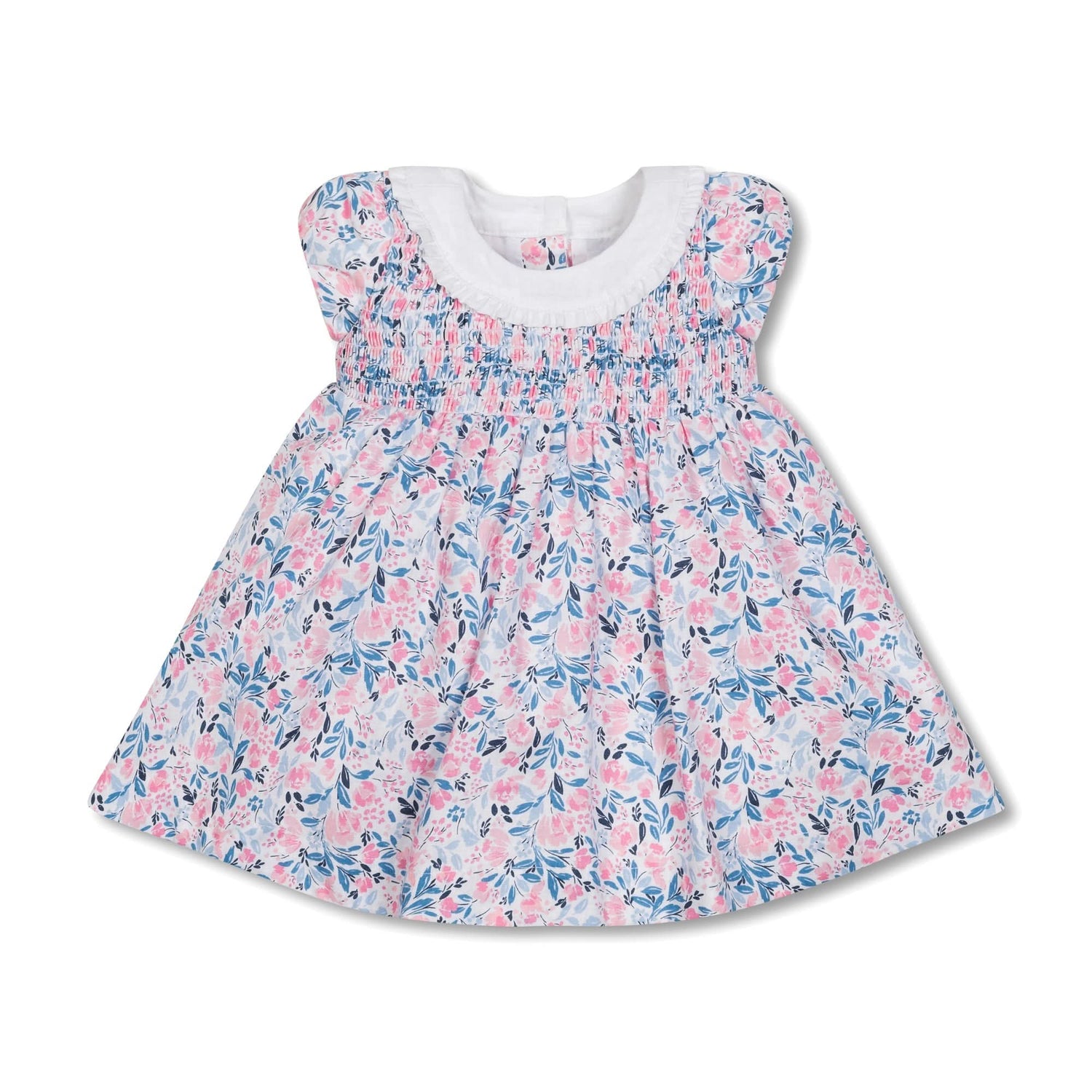 Linen Ruffle Collar Dress
