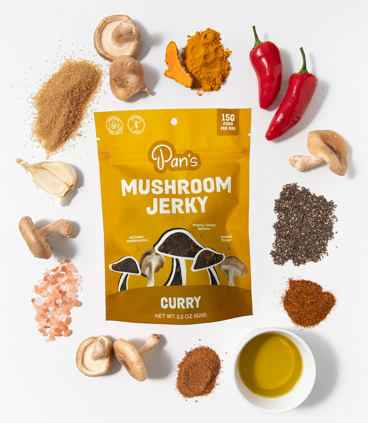 Curry Mushroom Jerky
