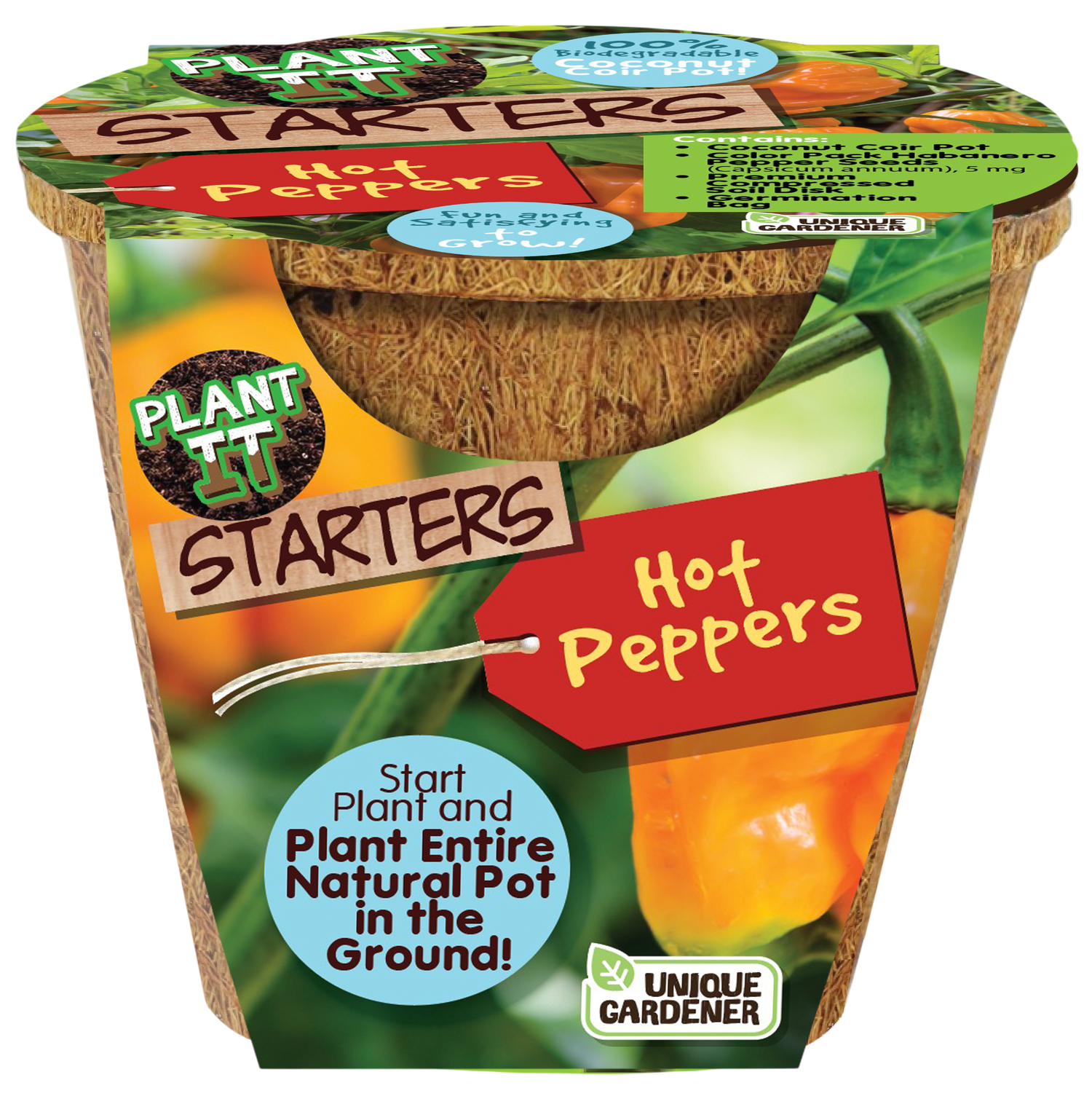 Hot Peppers Plant-It-Starters - Multipack of 4