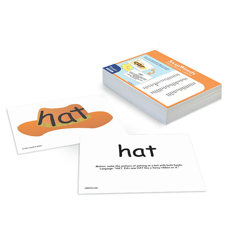 SnapWords® Preschool Teaching Cards