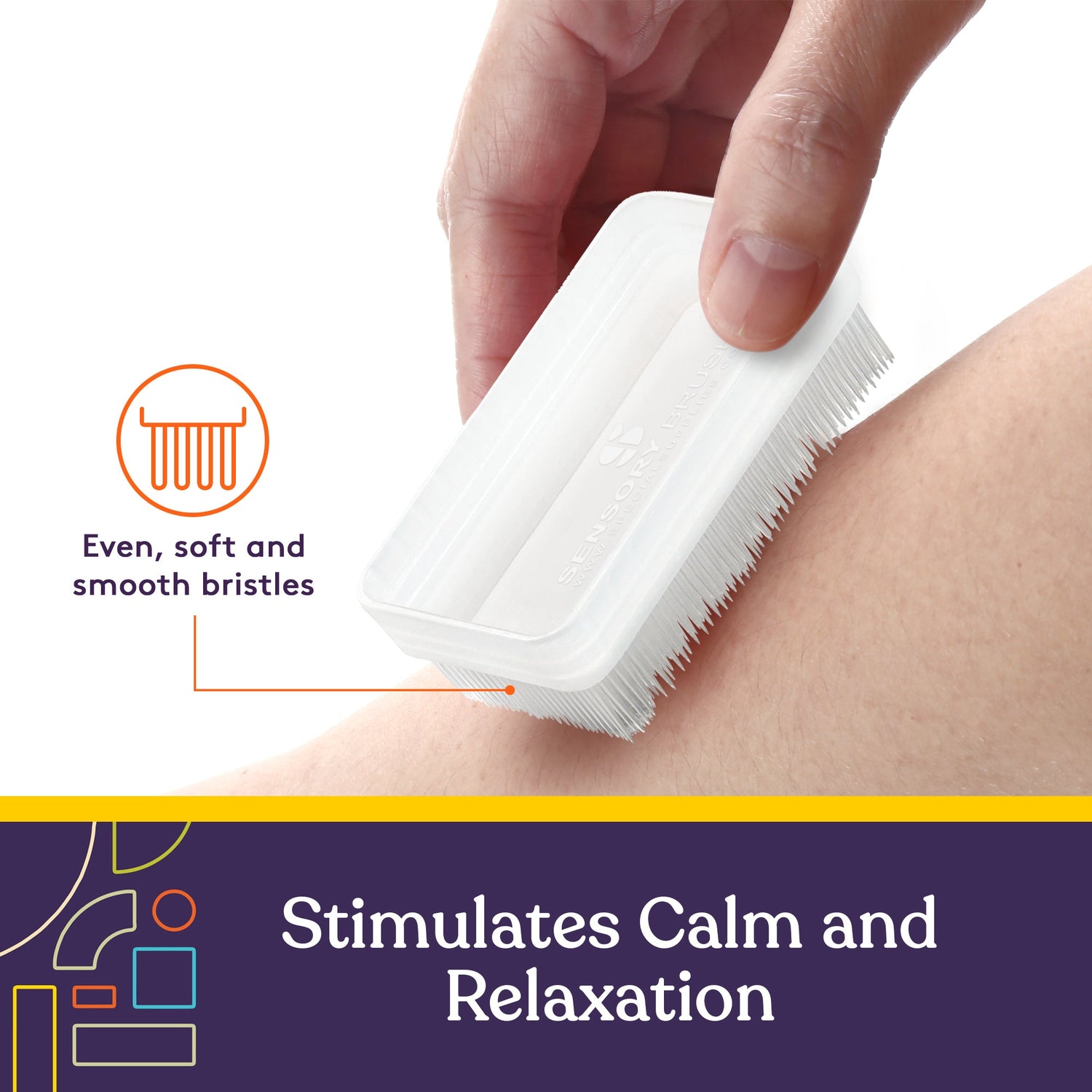 Special Supplies Sensory Brush Therapressure Therapy Brush for Occupational and Sensory Brushing, 3 Pack, Stimulating and Calming Tools for Kids and Adults, Soft Flexible Bristles, Latex Free