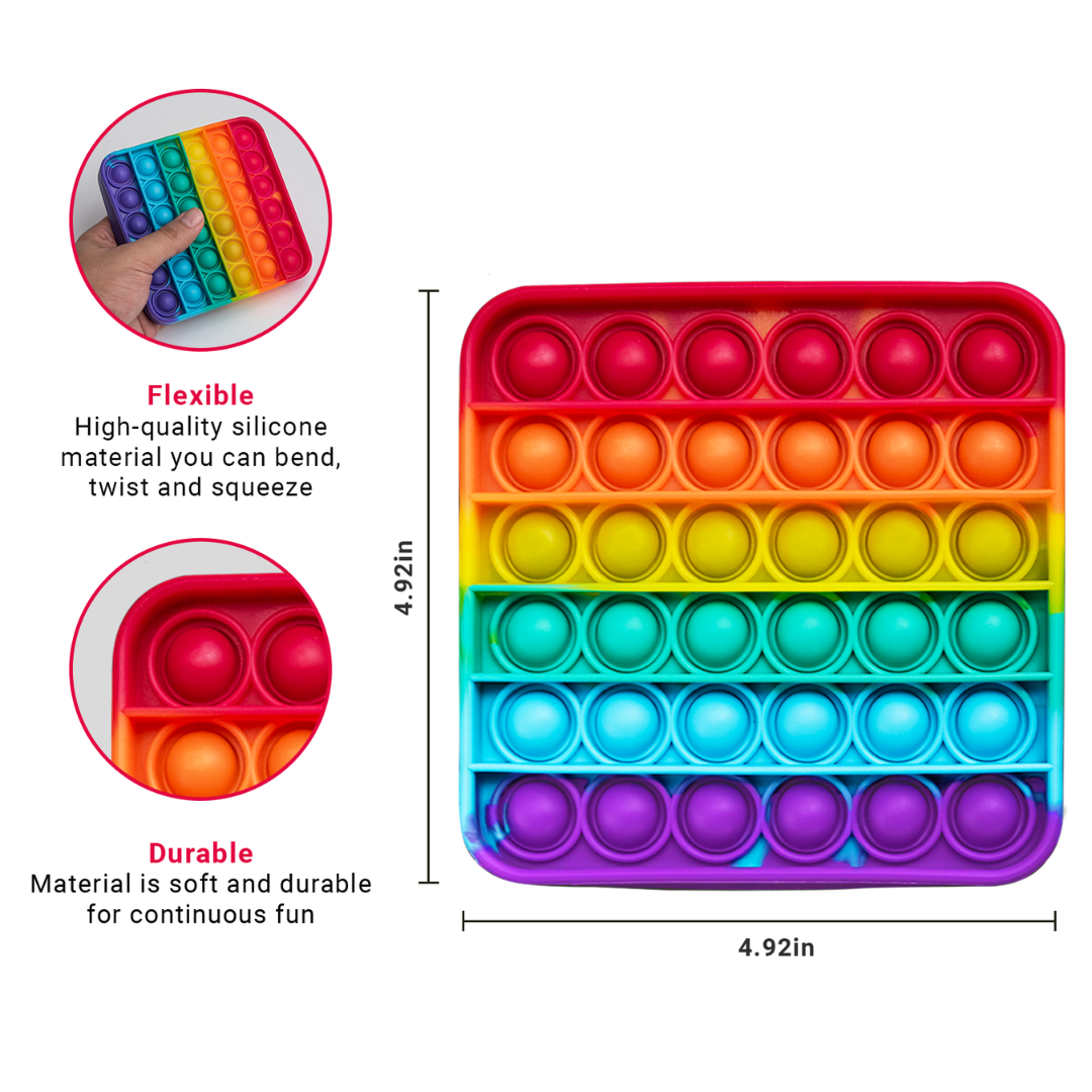 .4 Extra Rainbow Fidget Mats (The Fidget Game: Sight Words)