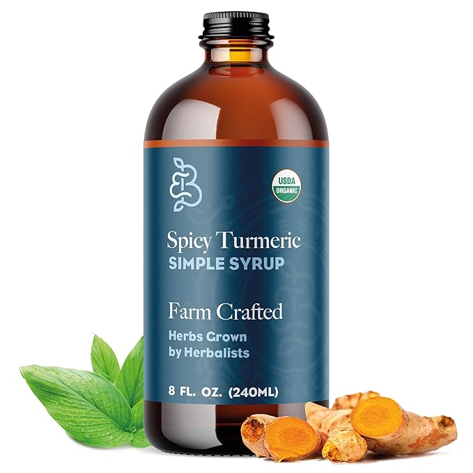 Spicy Turmeric Simple Syrup - Certified Organic