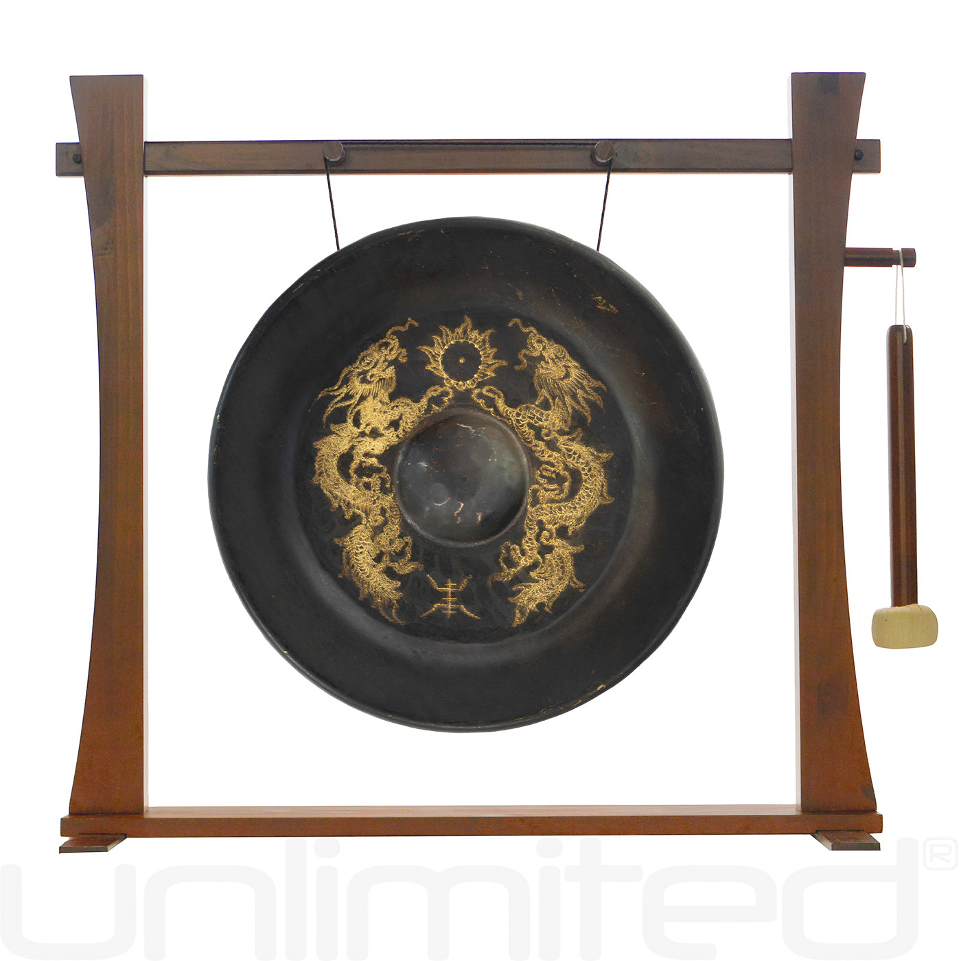 20" to 36" Vietnamese Dragon Gongs on Stands