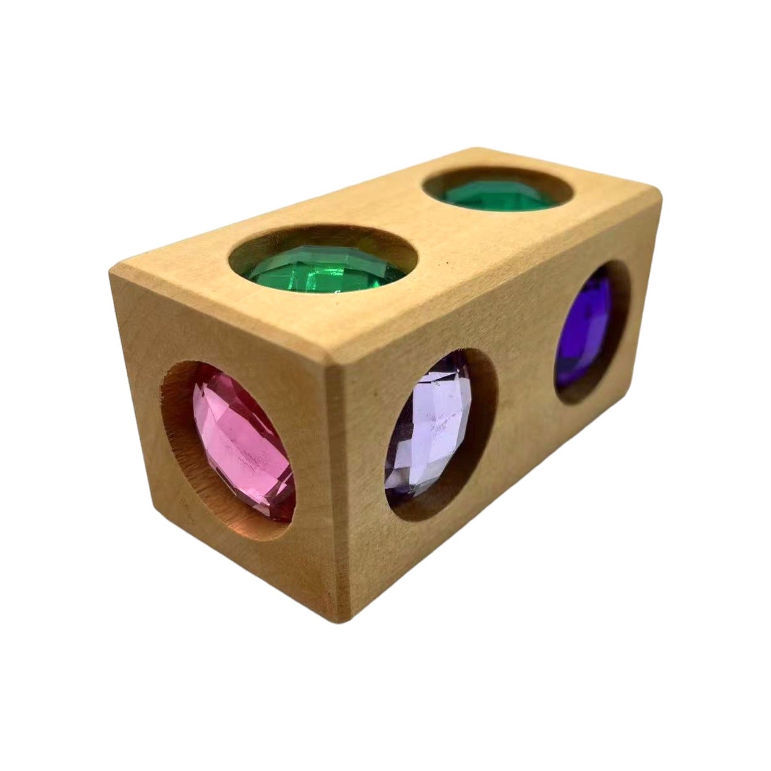 **Pre-order (Ships in 2-3 Weeks)**4 Pcs Cube and Cuboid Gemmed Stacking Blocks Set