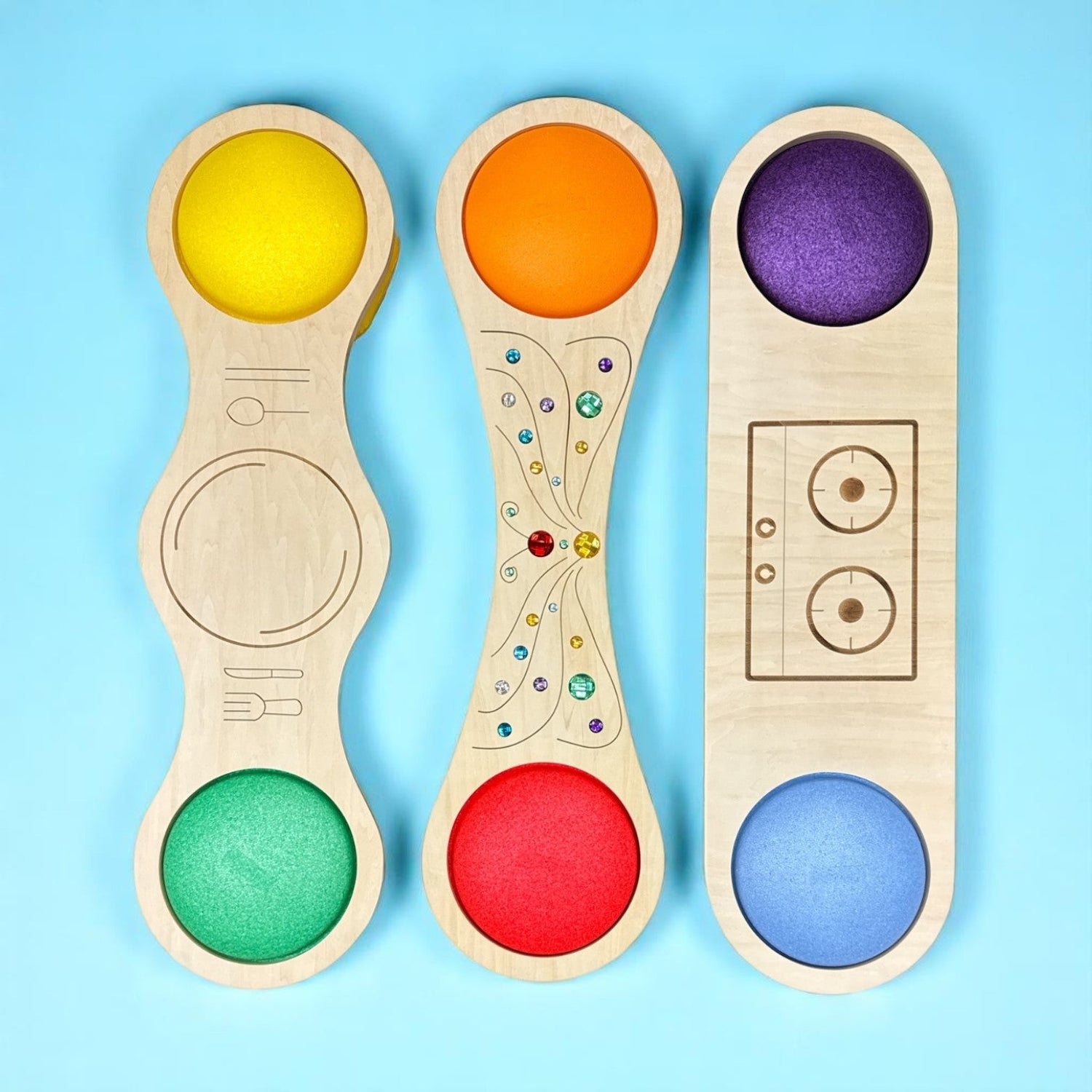 **Pre-order (Ships in 2-3 Weeks)**Connector Boards – 3-Piece Themed Set for Stepping Stones