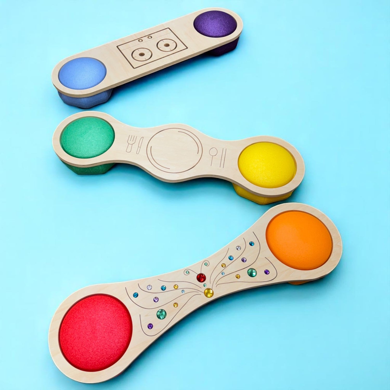 **Pre-order (Ships in 2-3 Weeks)**Connector Boards – 3-Piece Themed Set for Stepping Stones