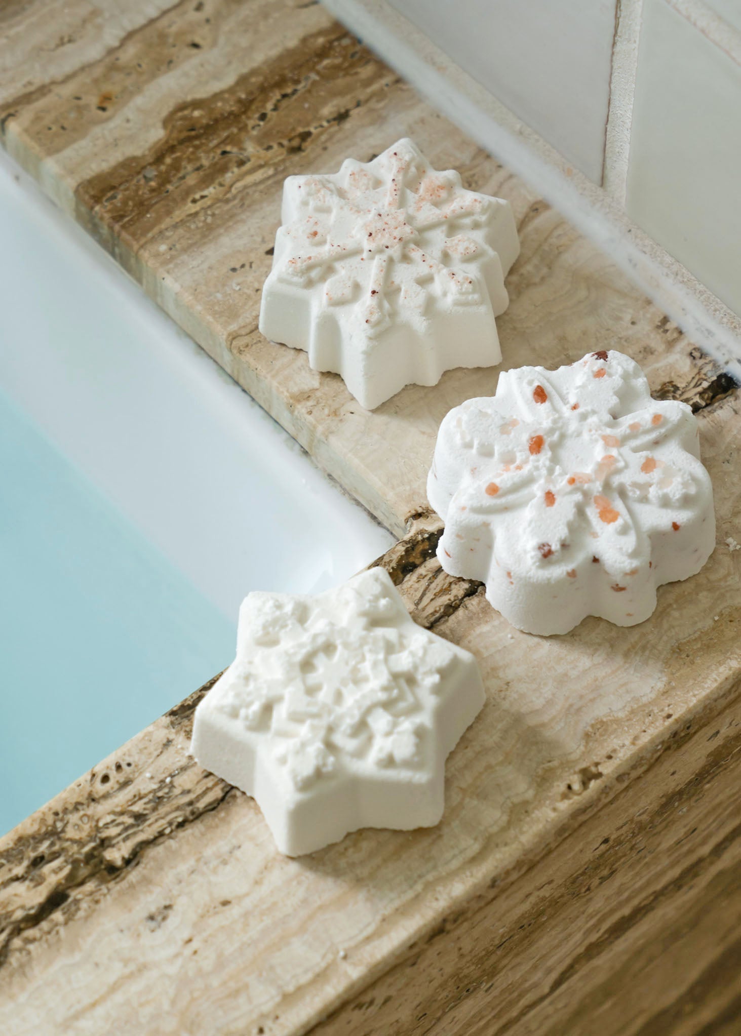 Winter Forest Snowflake Crystal Bath Bomb