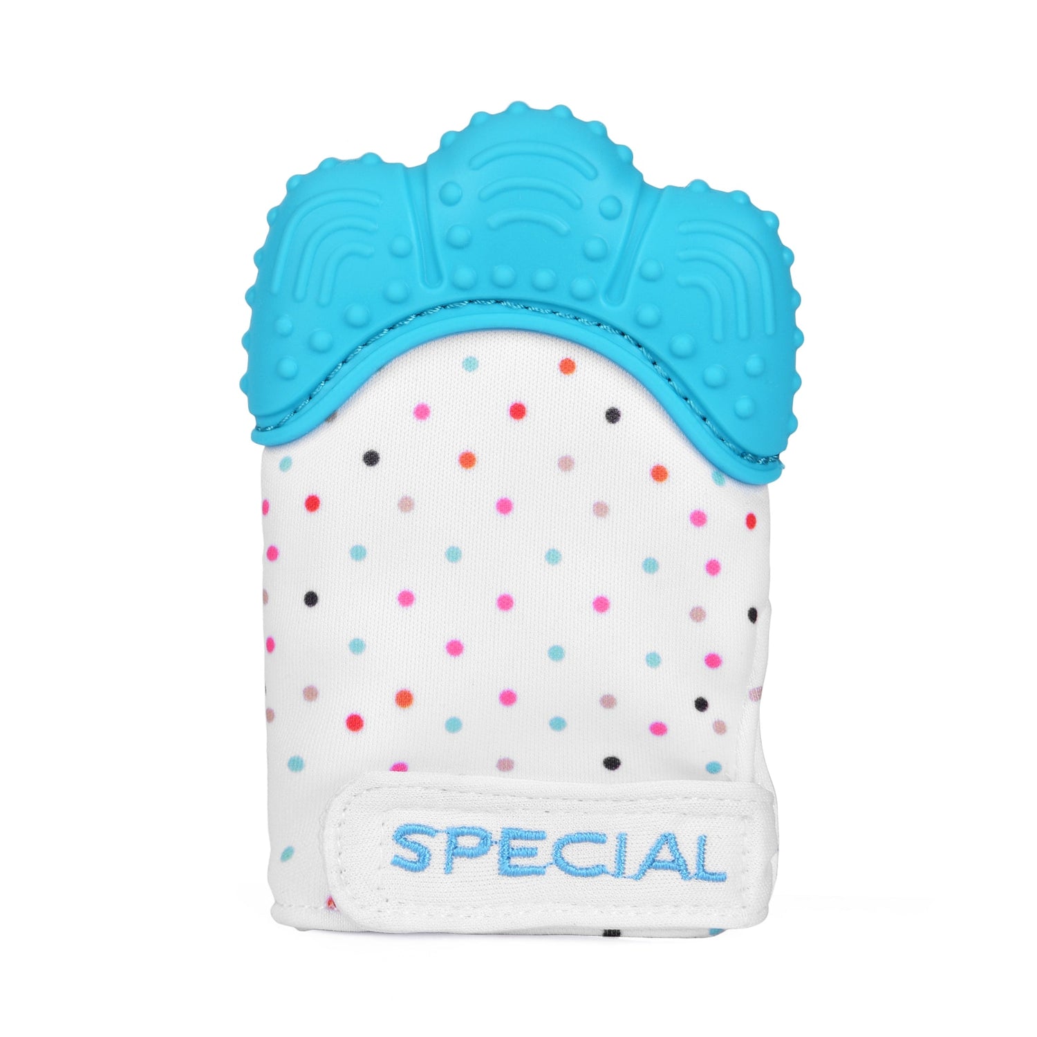 Teething Mitten, Wearable Mitt for Baby Self Soothing BPA Free Teething Pain Relief Toy for Left or Right hand