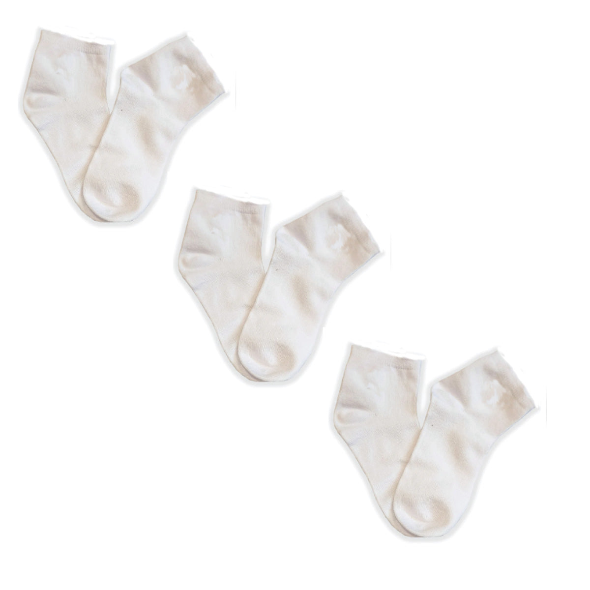 ANKLE 3-Pack Seamless Toe Socks great with Sensory Sensitivities