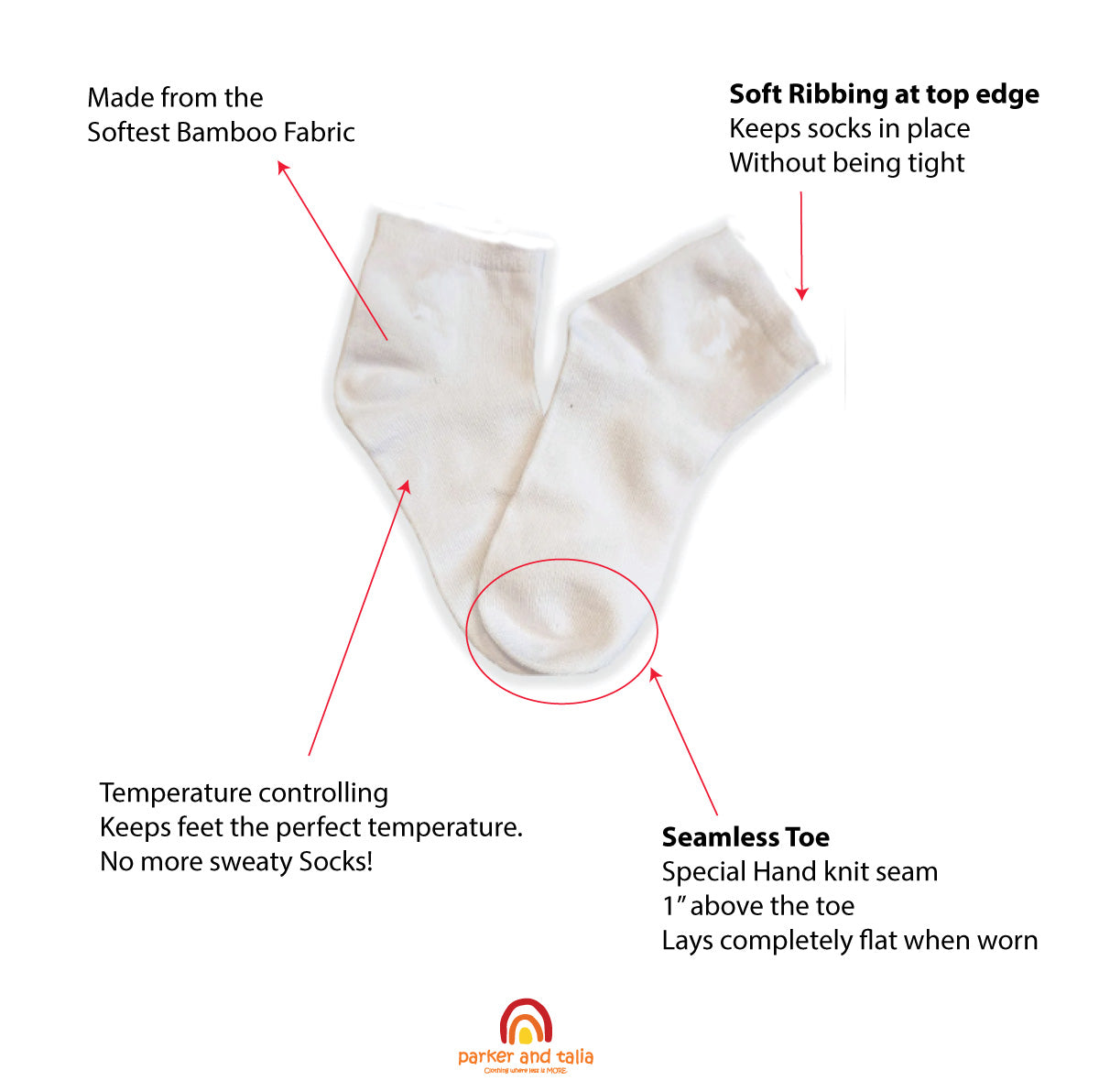 Ankle SmoothToe™ Socks – 5 Pack (Multi Color)