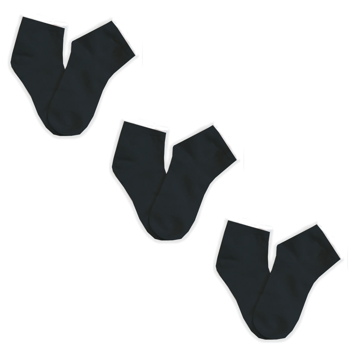 ANKLE 3-Pack Seamless Toe Socks great with Sensory Sensitivities