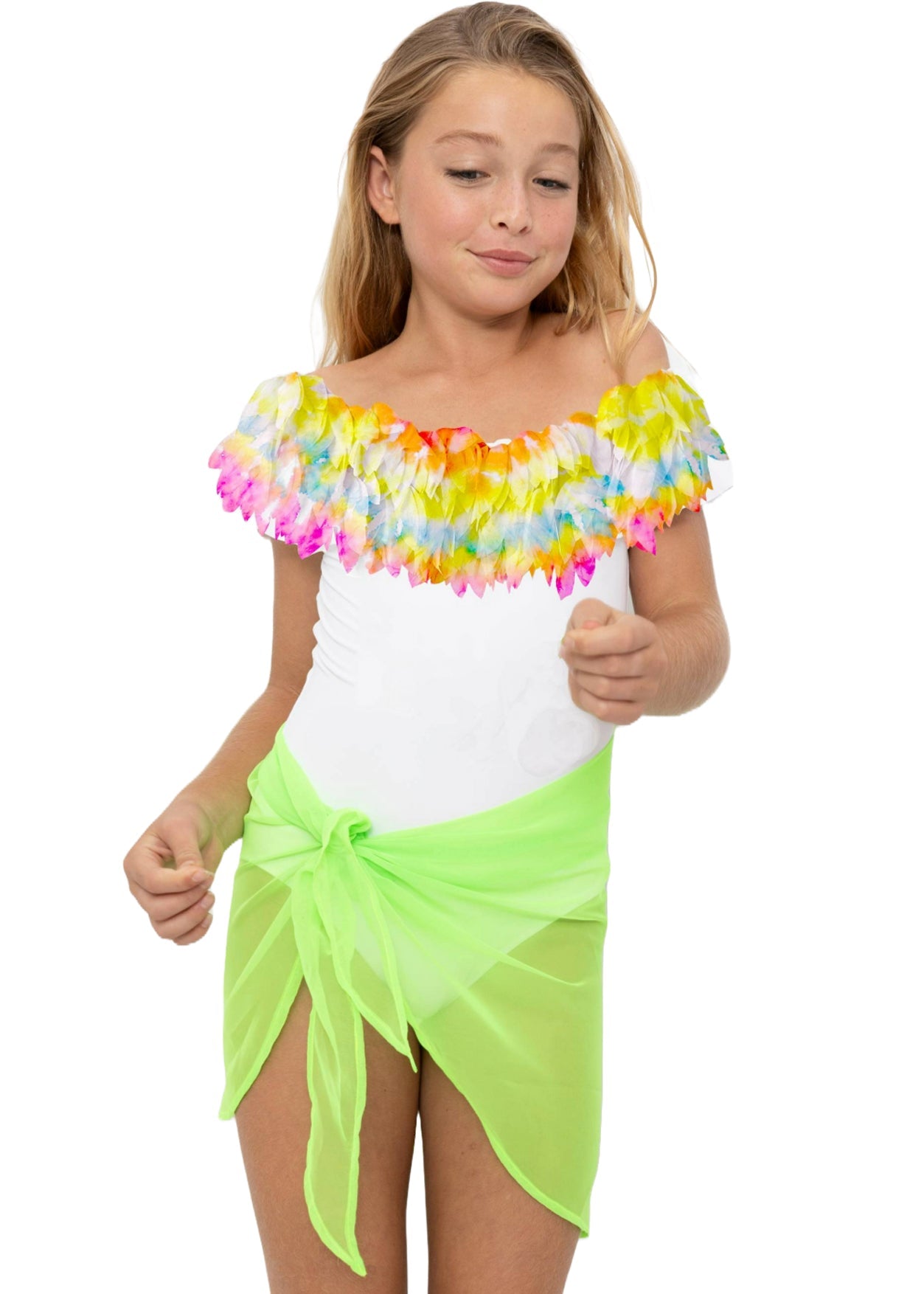 I Love You Forever Petals White Swimsuit