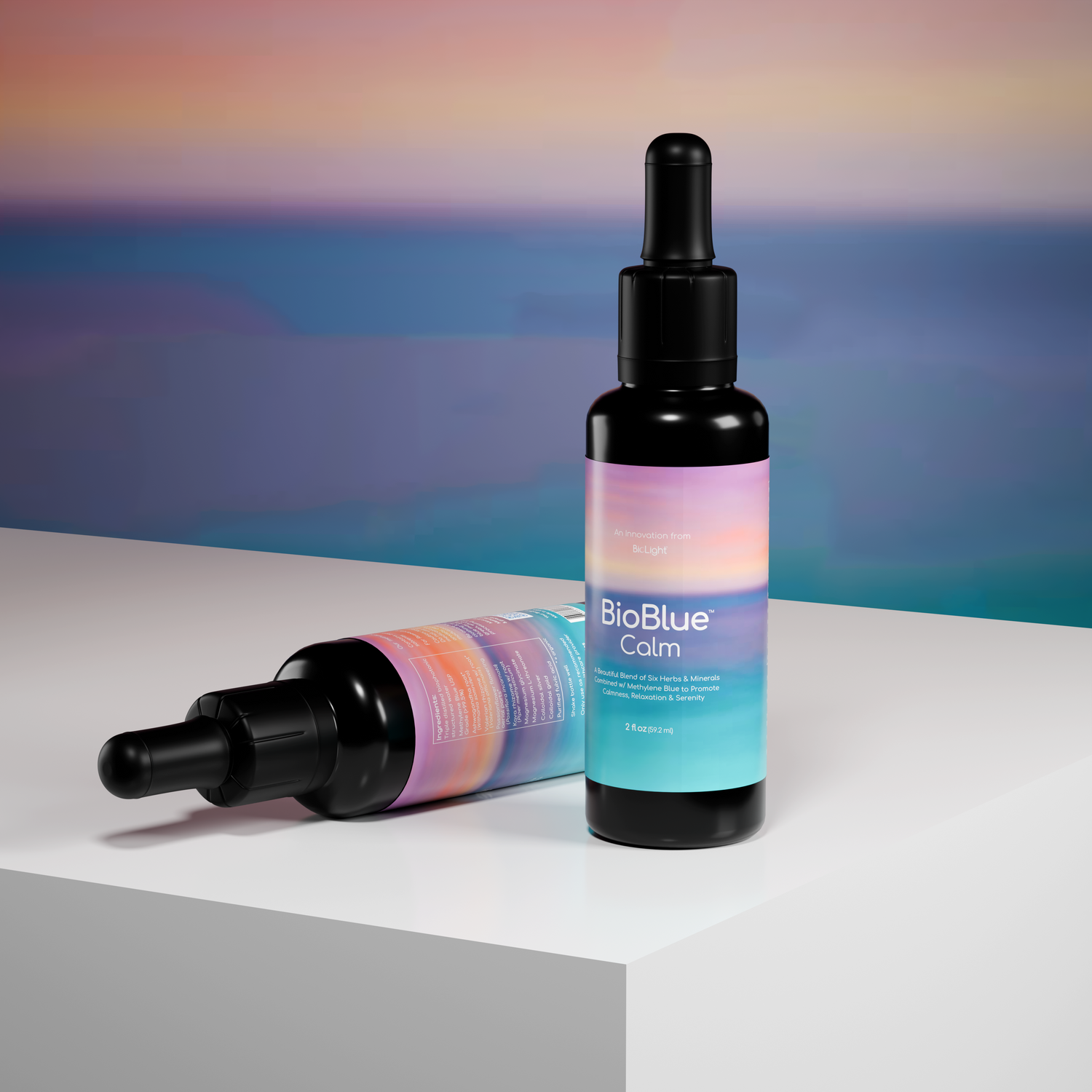 BioBlue Calm: Methylene Blue for Sleep & Relaxation with Calming Herbal Blend - USP Grade