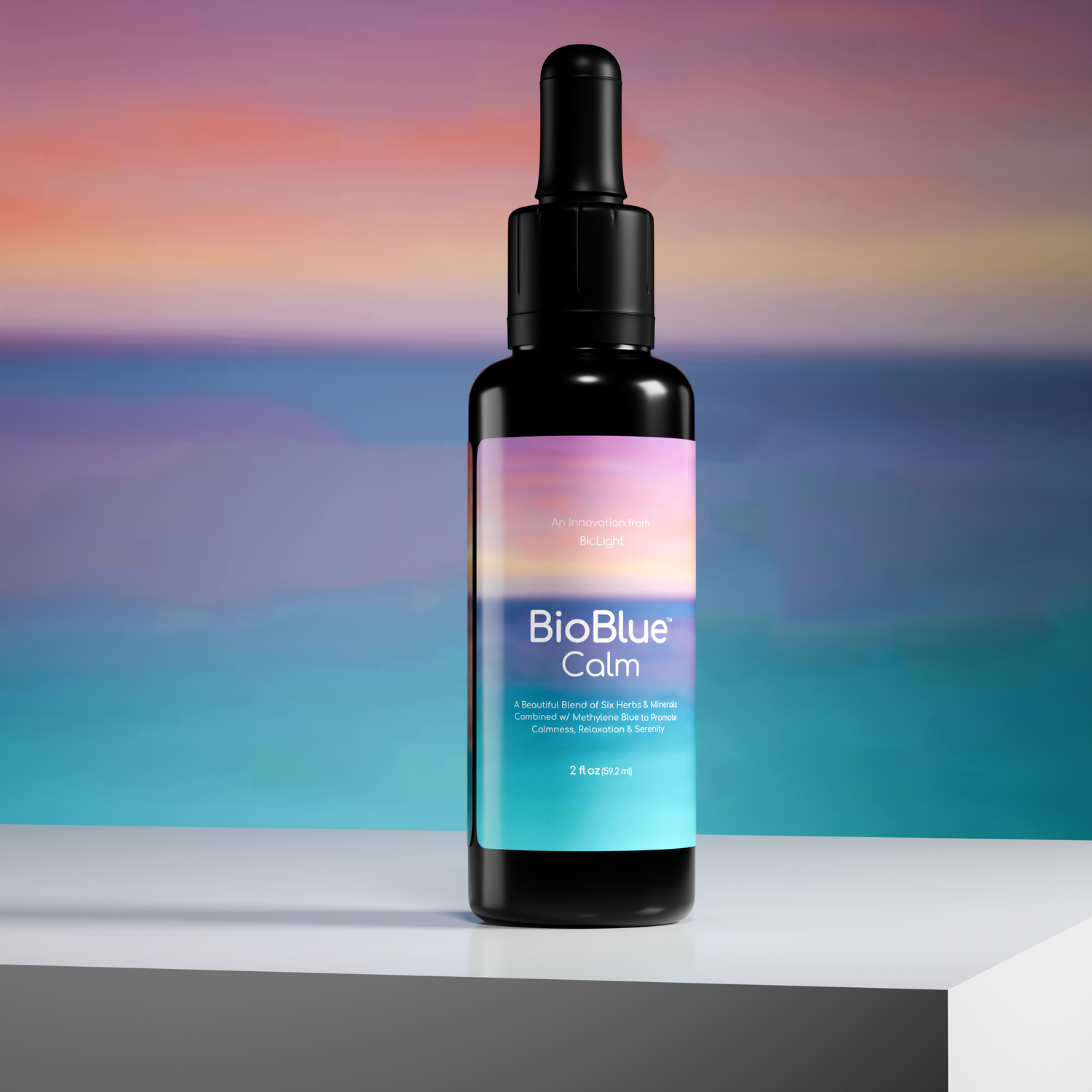 BioBlue Calm: Methylene Blue for Sleep & Relaxation with Calming Herbal Blend - USP Grade