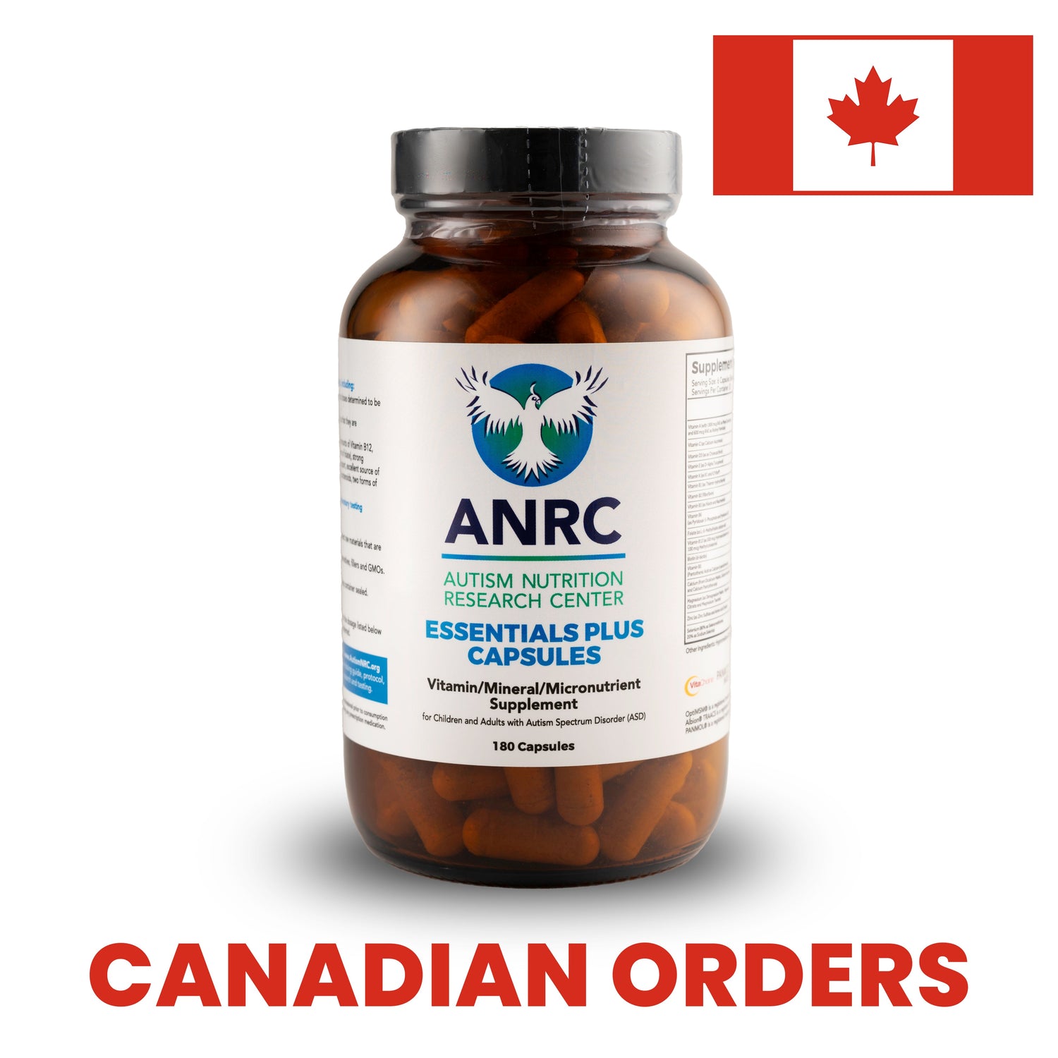 ANRC Essentials Plus Capsules 180 ct - Canada (Also available from our distributor in Canada - see description)