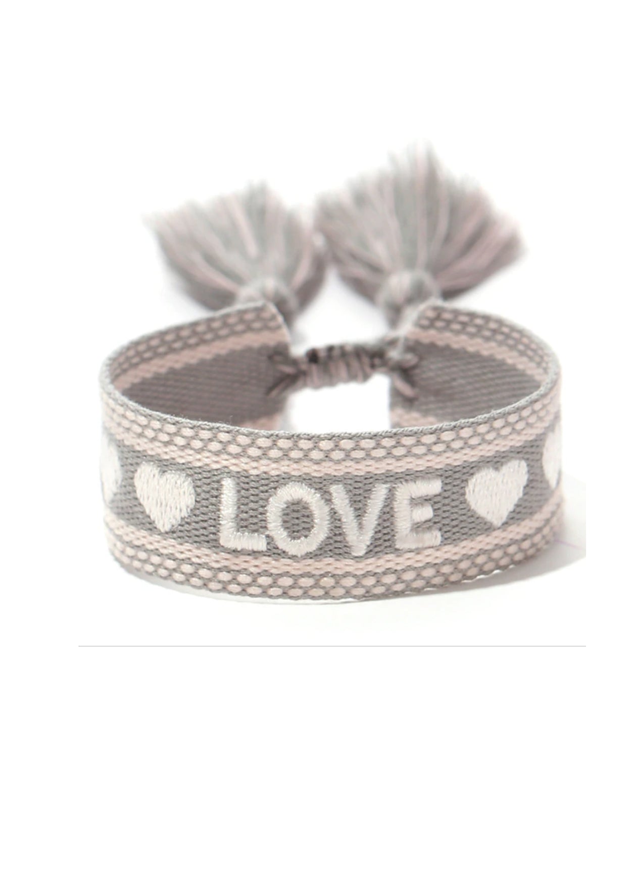 Beach Bracelet Love in Grey