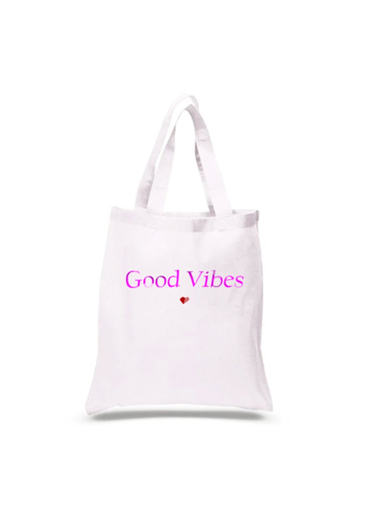 Good Vibes White Beach Bag