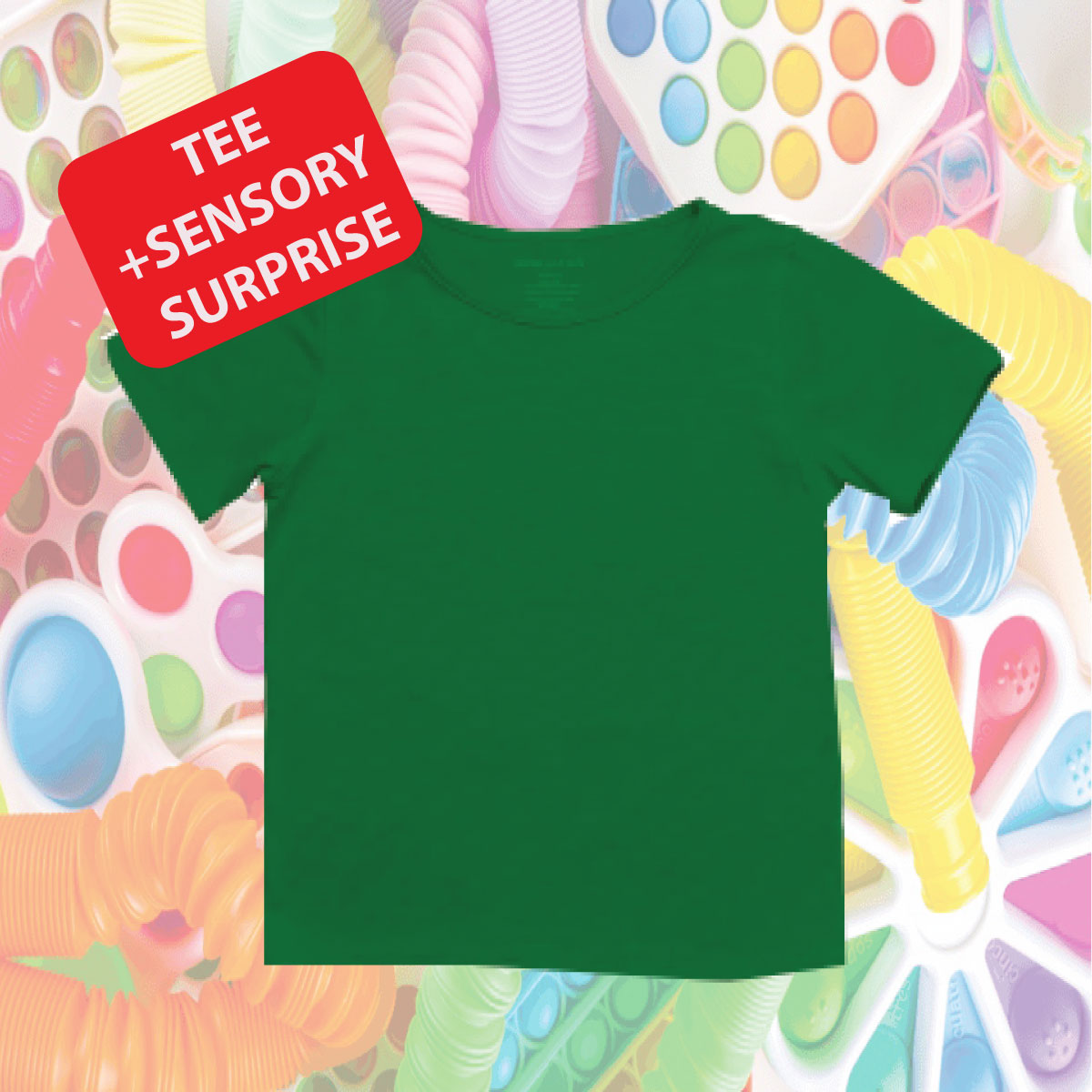 🌟 Sensory Fun Pack – Tee + Surprise Gift! 🌟(Sensory-Friendly T-Shirt + Exciting Surprise Gift for Kids with Autism, ADHD & Sensory Sensitivities!)