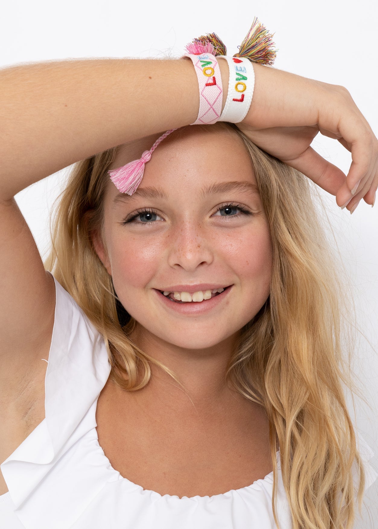 Beach Bracelet Love Pink