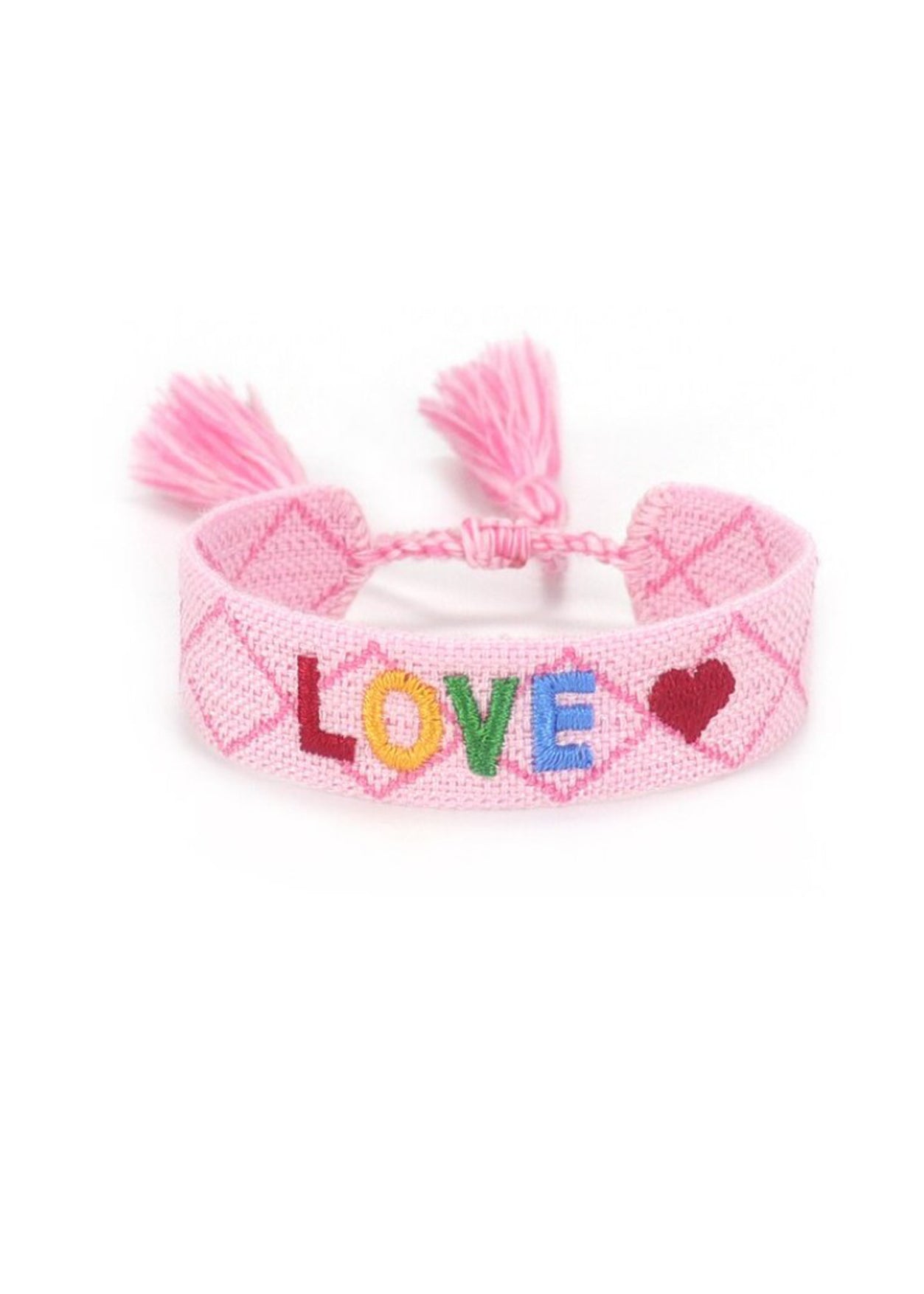 Beach Bracelet Love Pink
