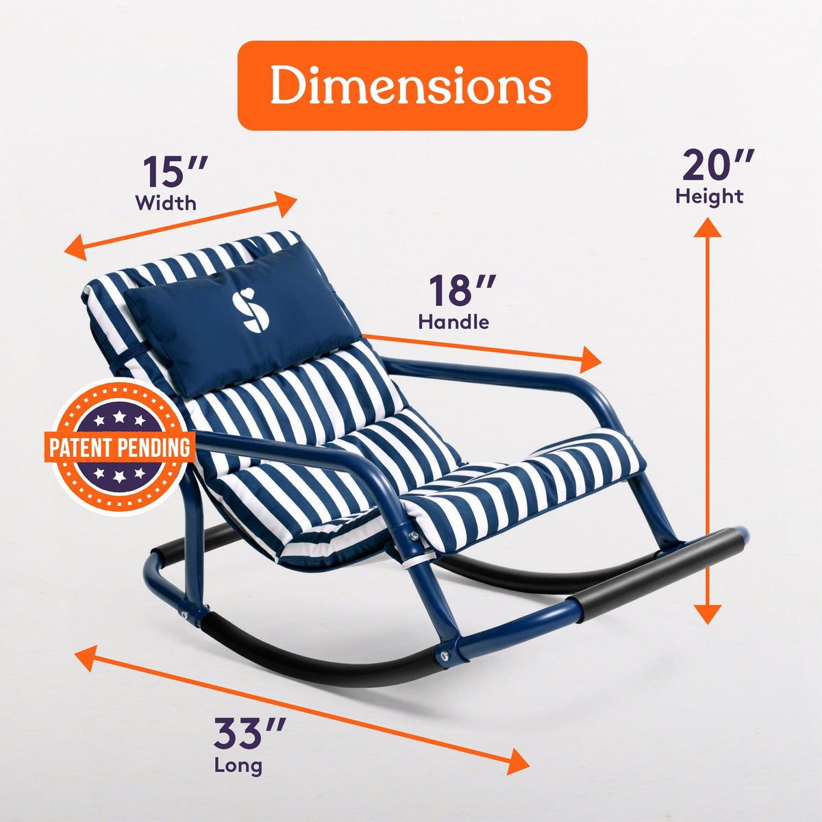 Sensory Rocking Chair for Kids Ages 3–8 by Special Supplies