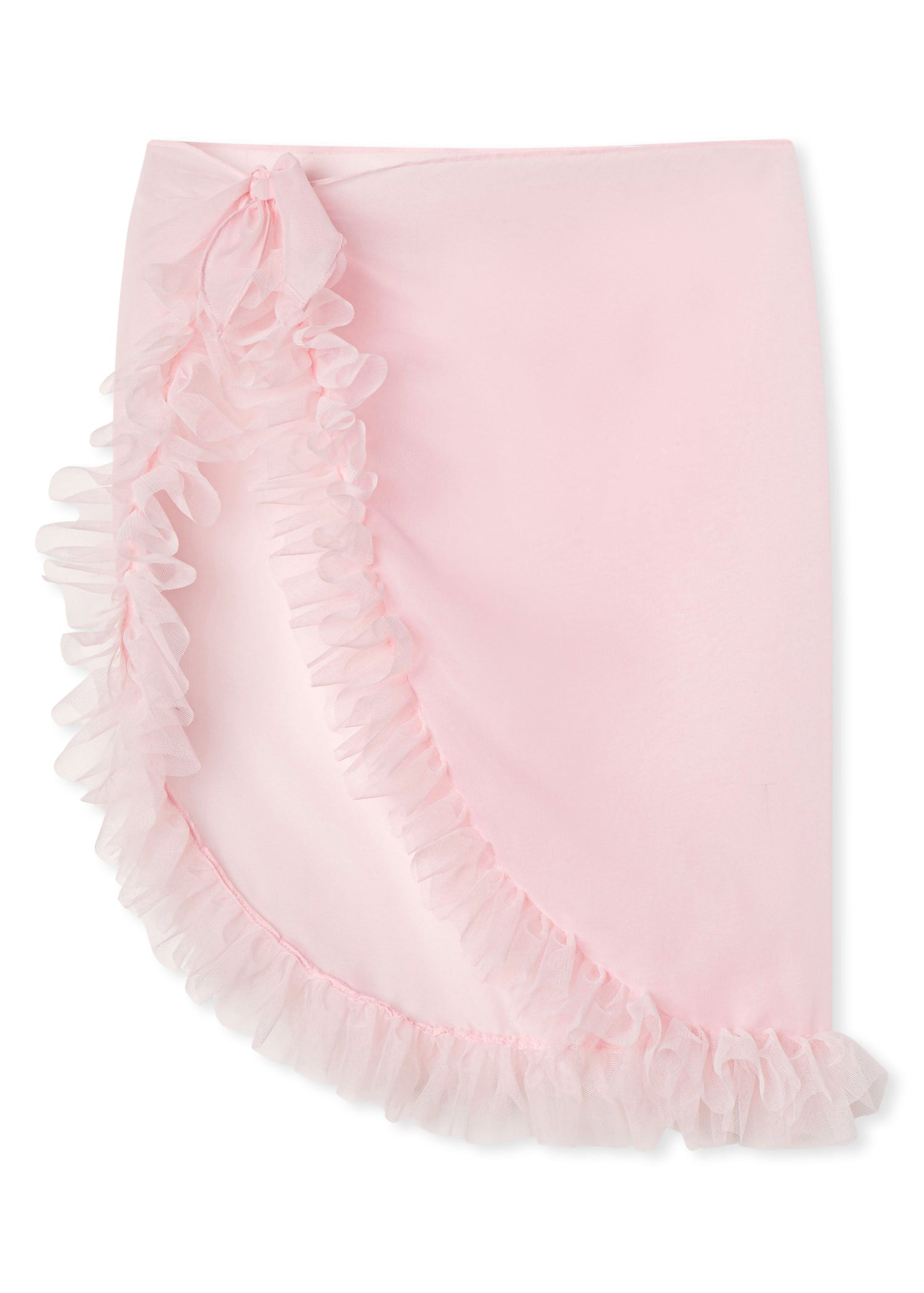 Pink Pareo Cover-Up with Tulle