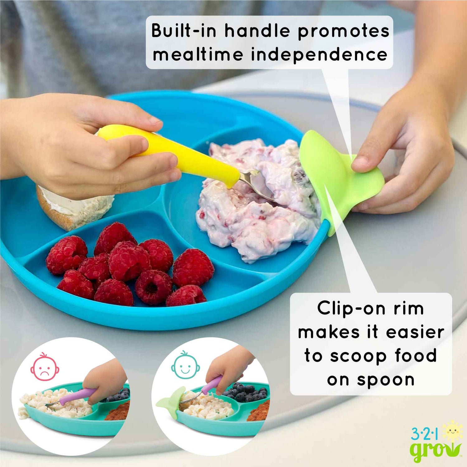 Easy Scoop & Hold Plate Set