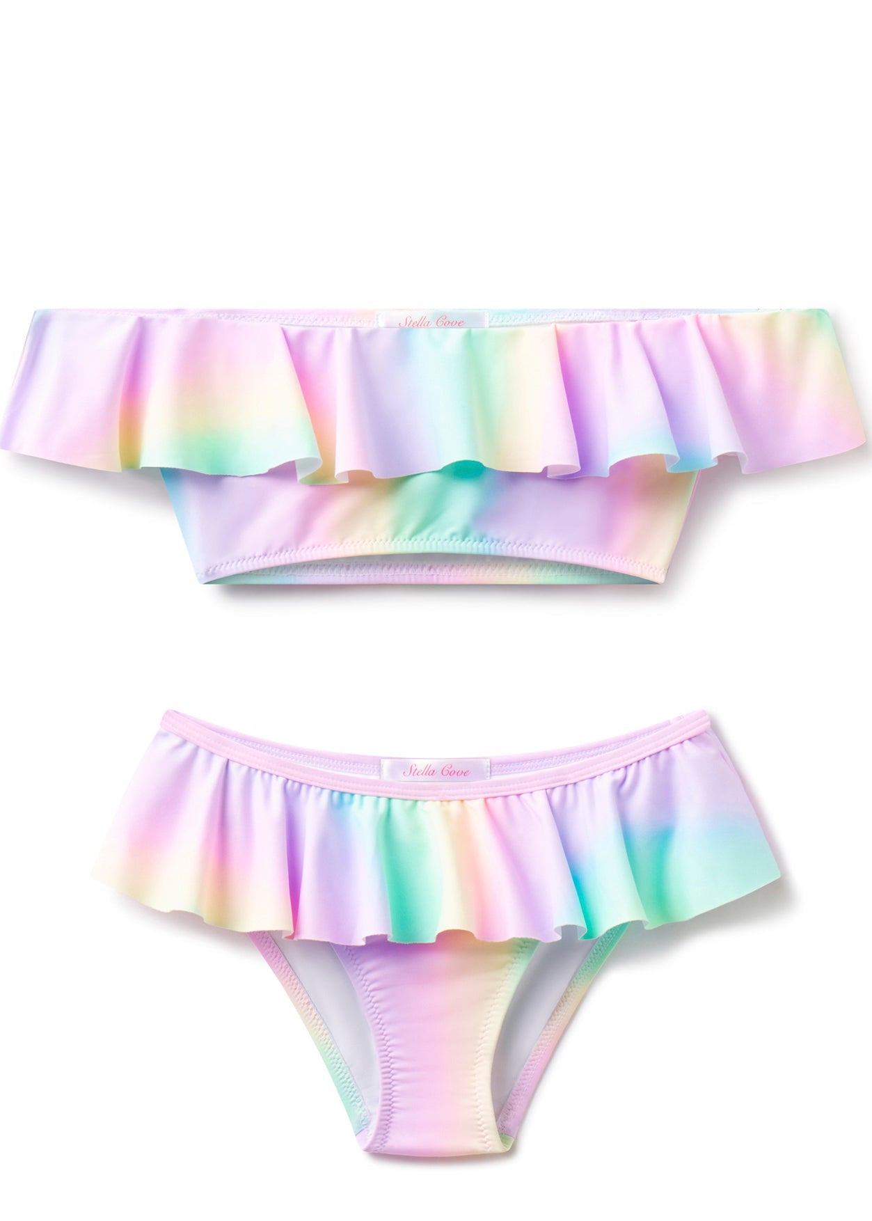 Rainbow Ruffle Bikini
