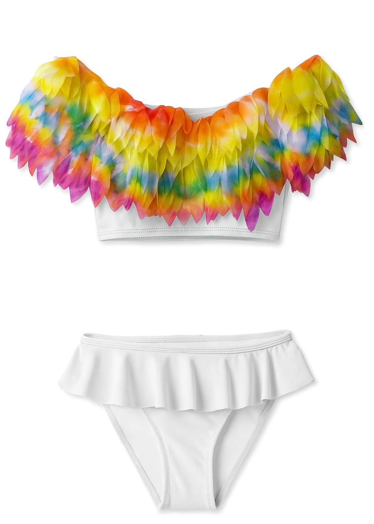 I Love You Forever Petals White Bikini