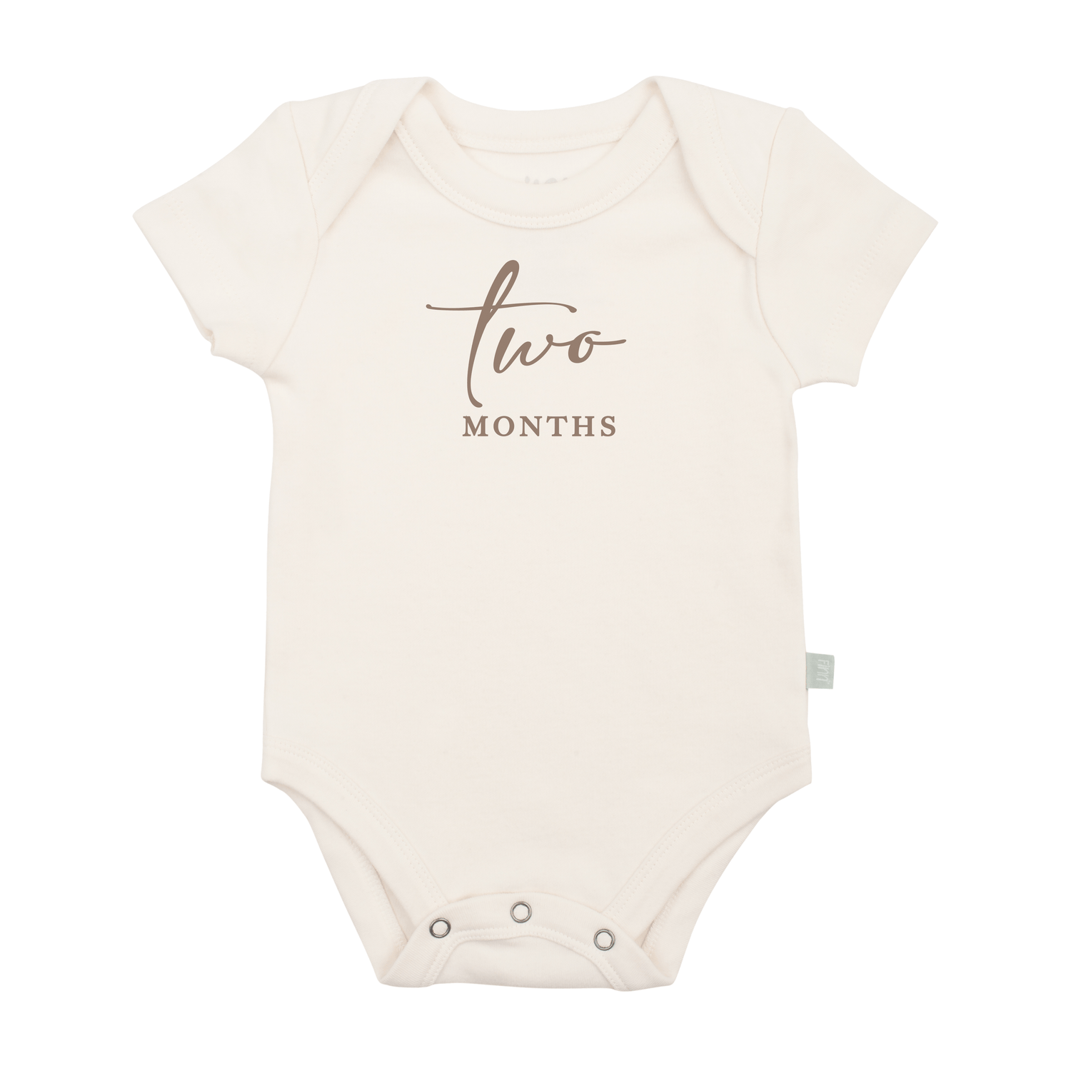 graphic bodysuit | two months milestone taupe