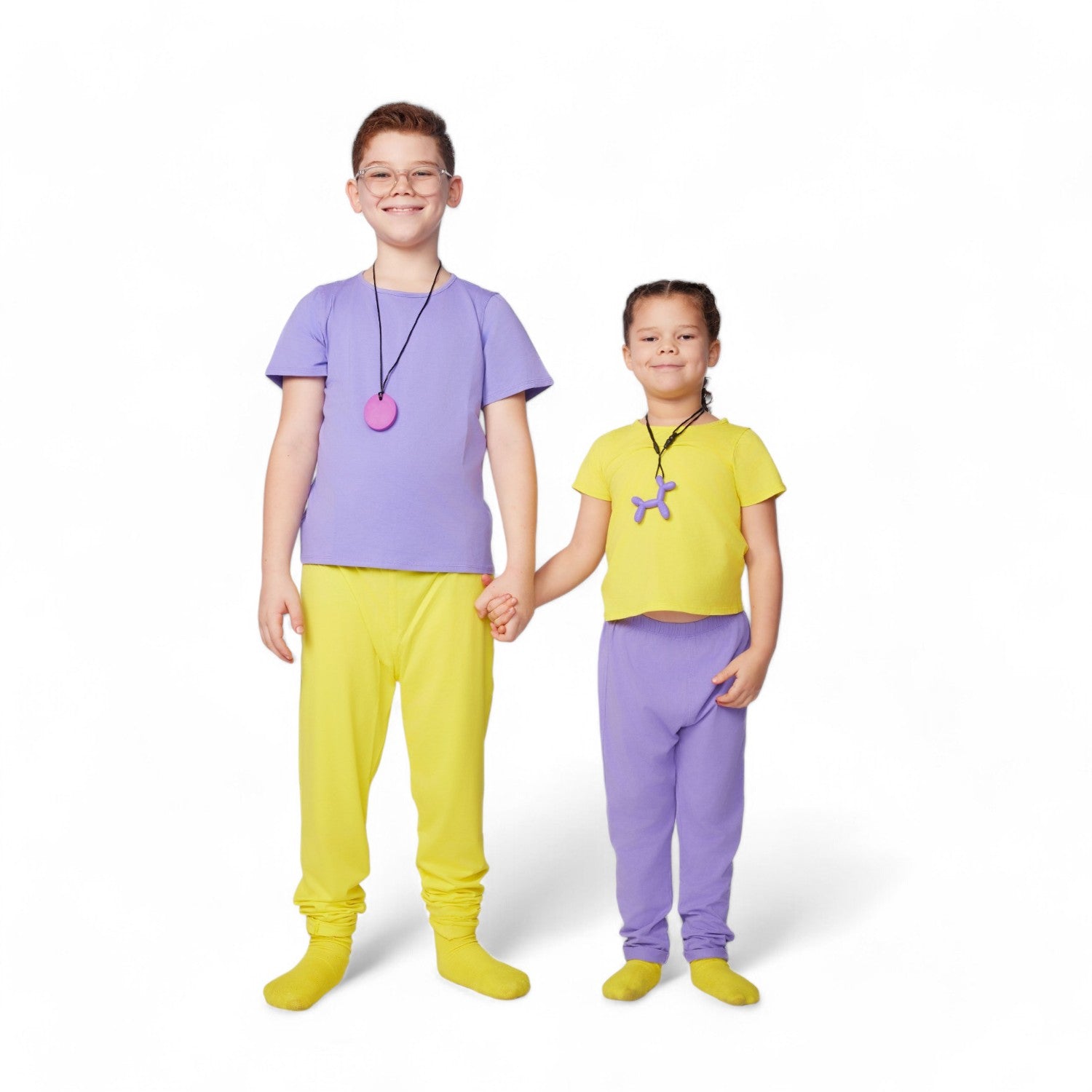 The Everday Sensory Friendly Peri Tee w Chewy Necklace-- *actual chewy necklace design may vary, but color will match tee*