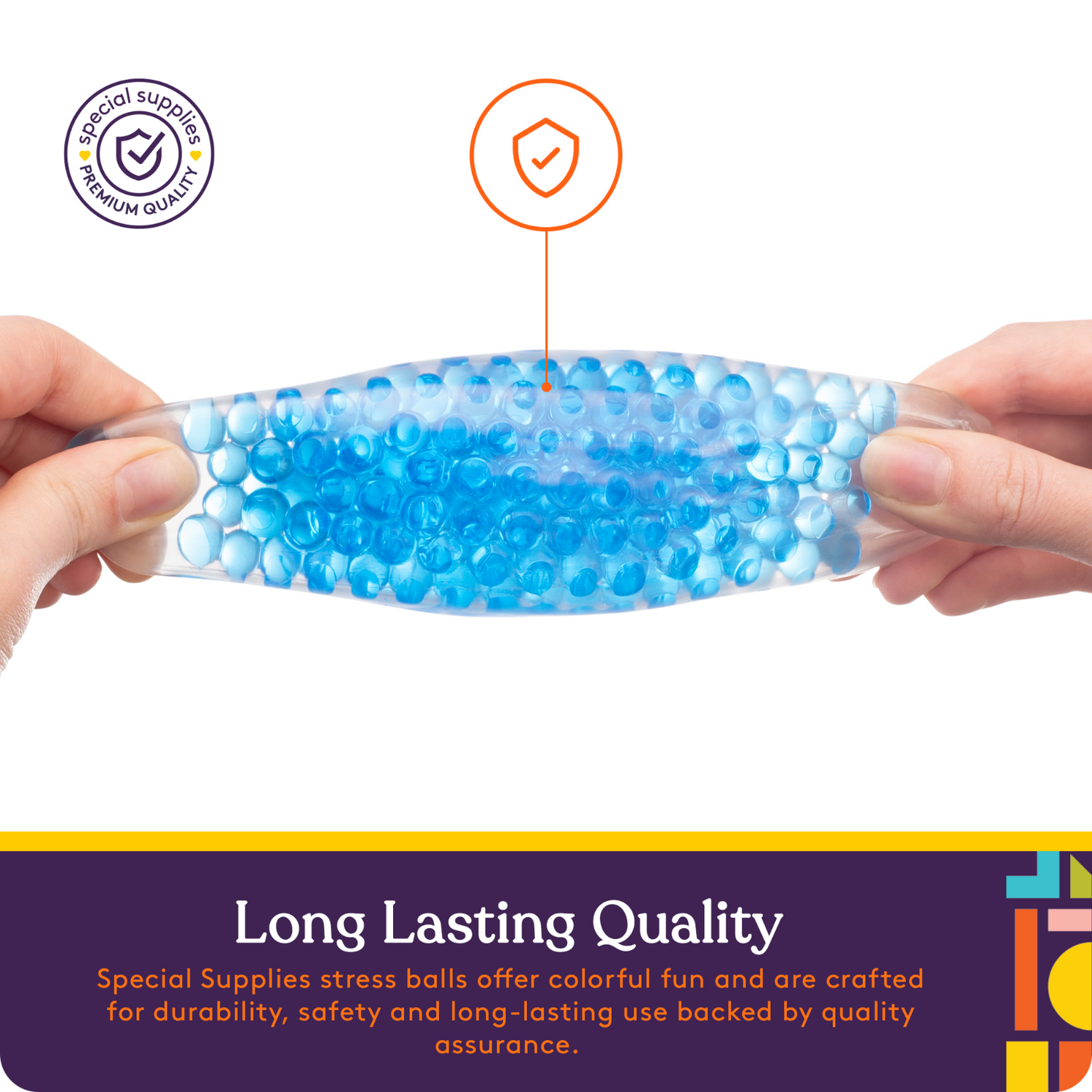 Water Beads Stress Ball (Multi- Color): 12 Pack