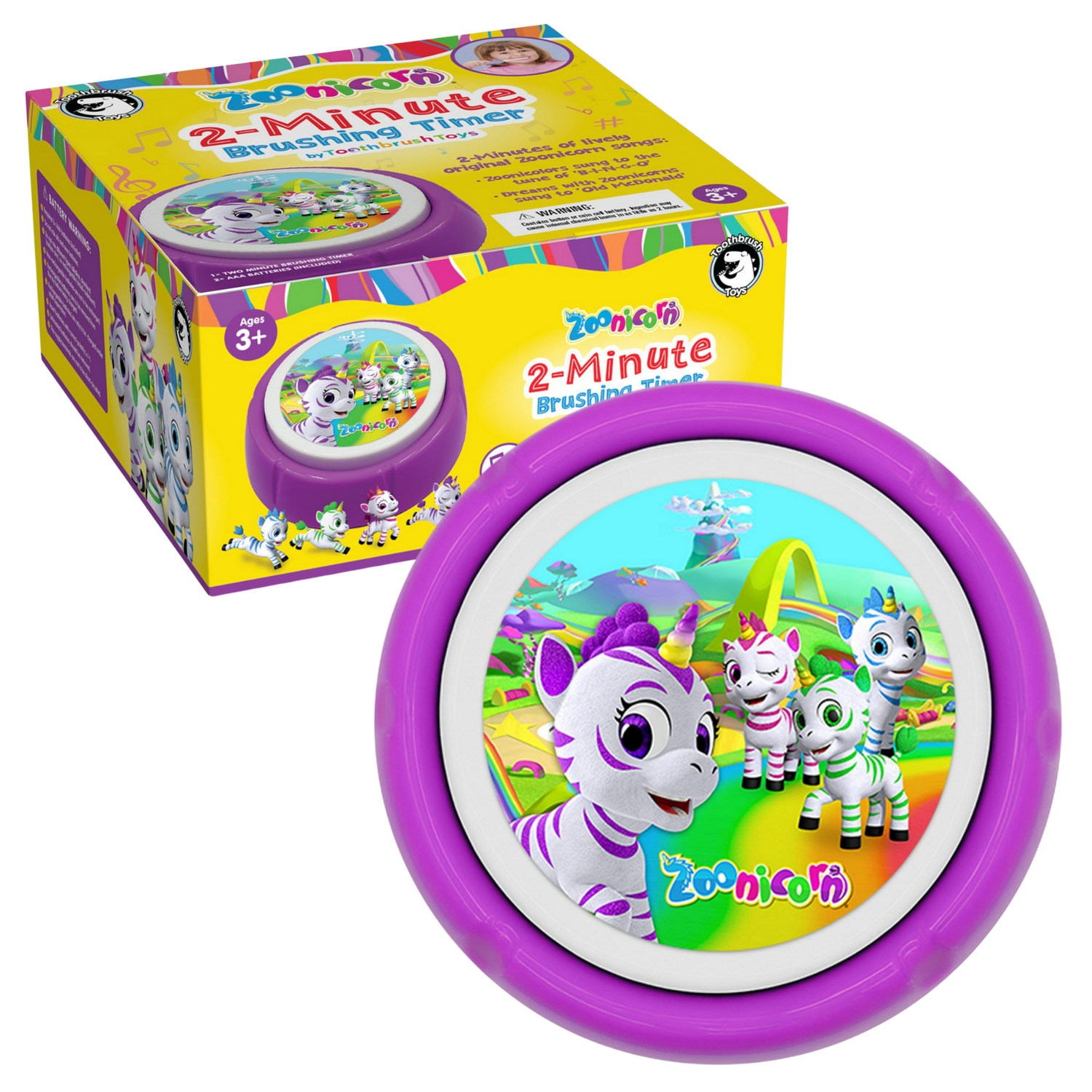 Zoonicorn® Kids Toothbrush Timer With Music by Toothbrush Toys